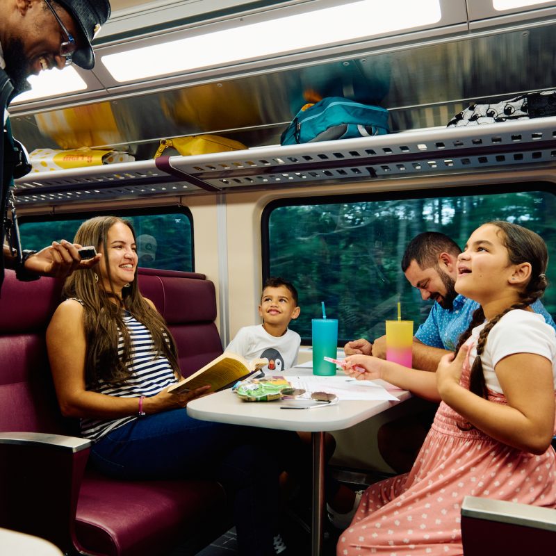 Family Trip on the Commuter Rail