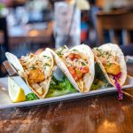 Plate of three tacos