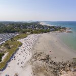Wingaersheek Beach aerial view in Gloucester, Cape Ann, Massachusetts