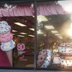 Window art at Daddy's Dairy in Norwood