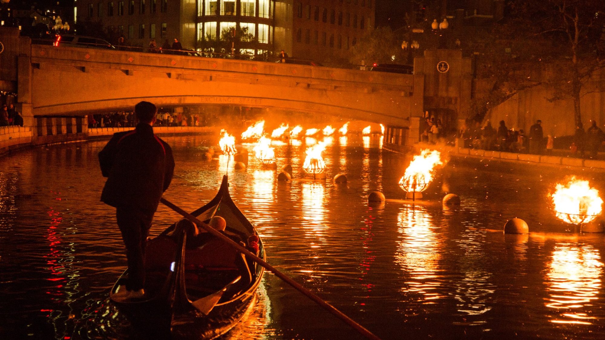 Waterfire Festival in Providence, MA