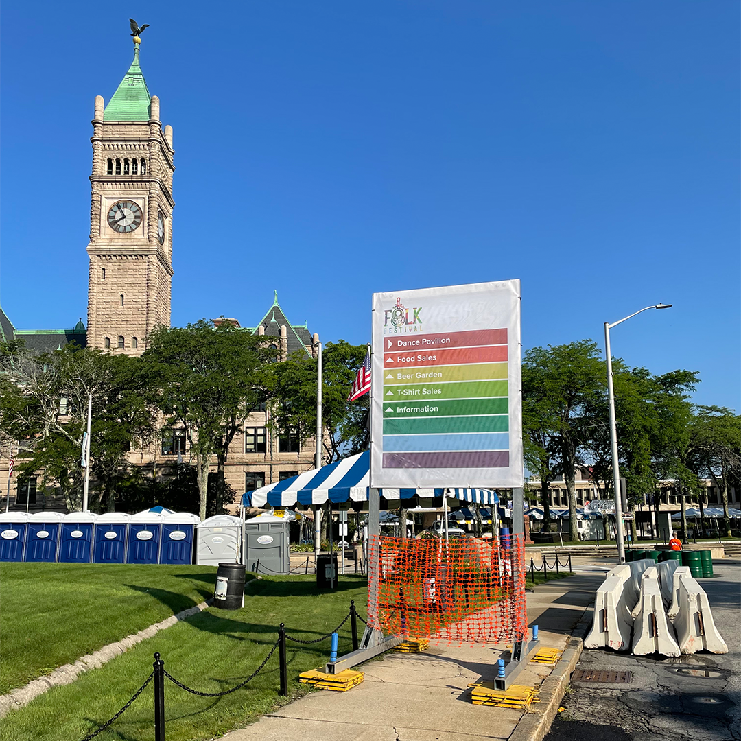 Lowell Folk Fest Sign