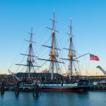 USS Constitution in the Navy Yard in Charleston for Sail Boston 2026