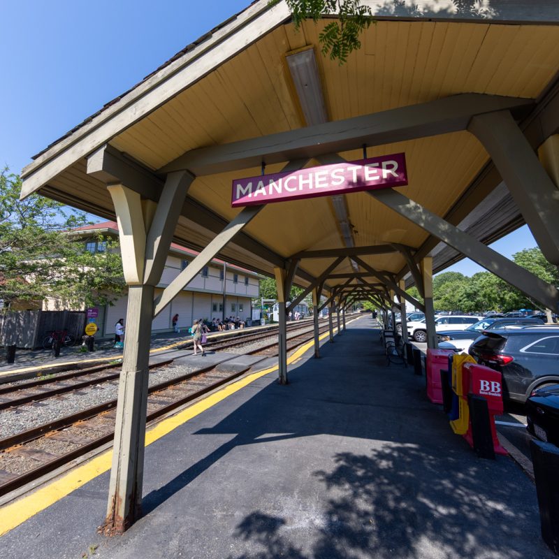 Manchester Station on the Newburyport/Rockport Commuter Rail Line