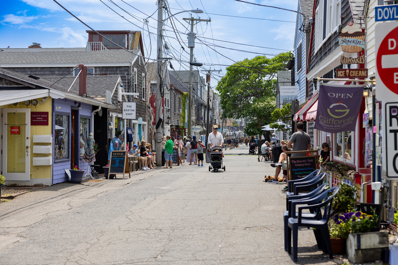 Bearskin Neck in Rockport MA during the Summer 