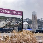 Sign reads Foxboro Station