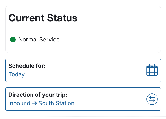 Commuter Rail Status